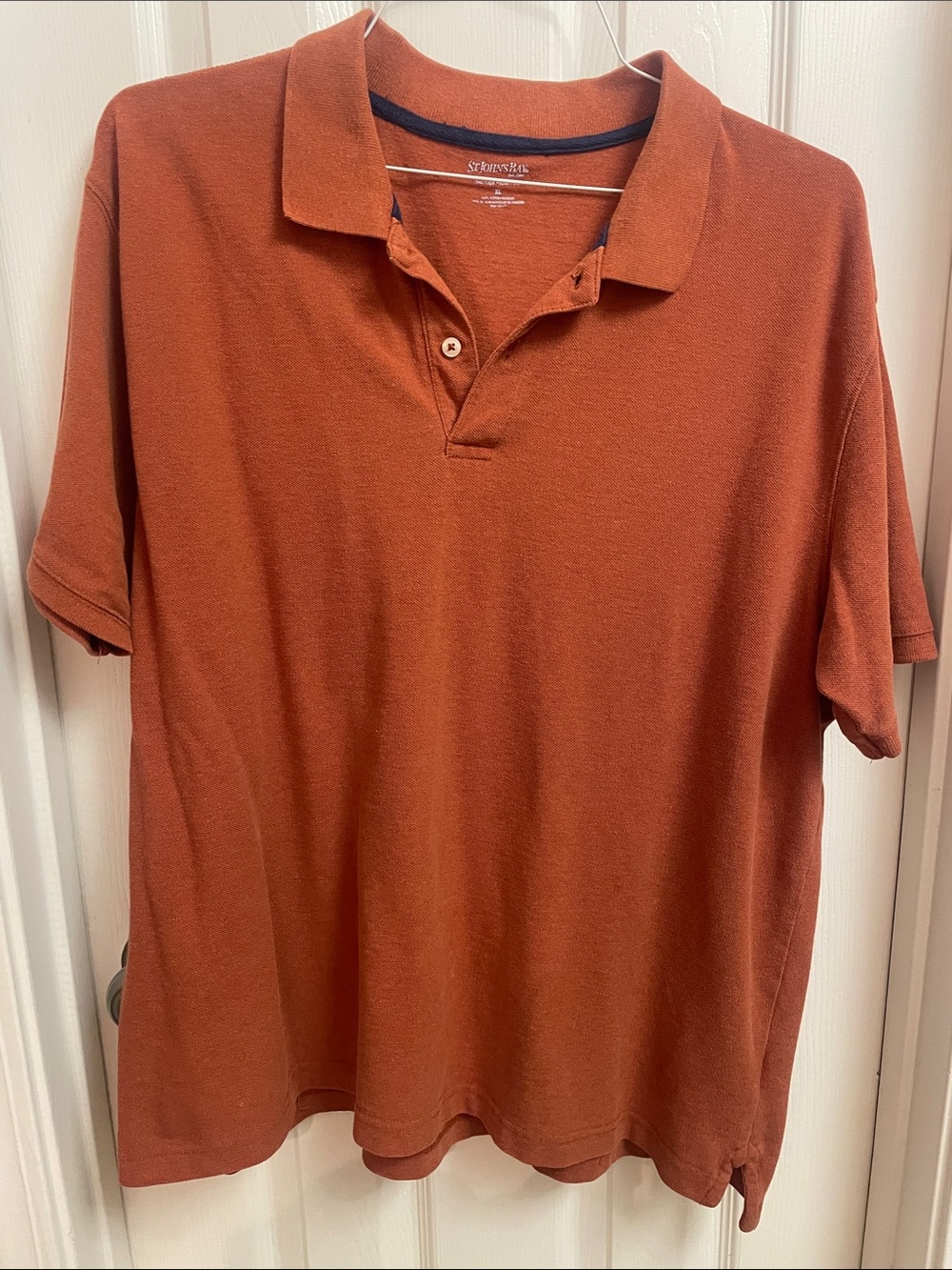 St. John's Bay Men's Burnt Orange Polo Shirt